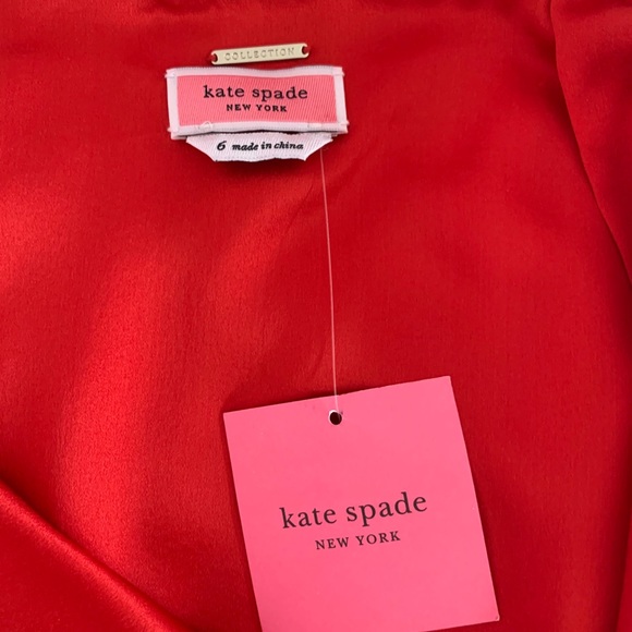 🎉HP🎉NWT! Kate Spade Colorblock Fluid Silk Skirt size 6 - Picture 9 of 11